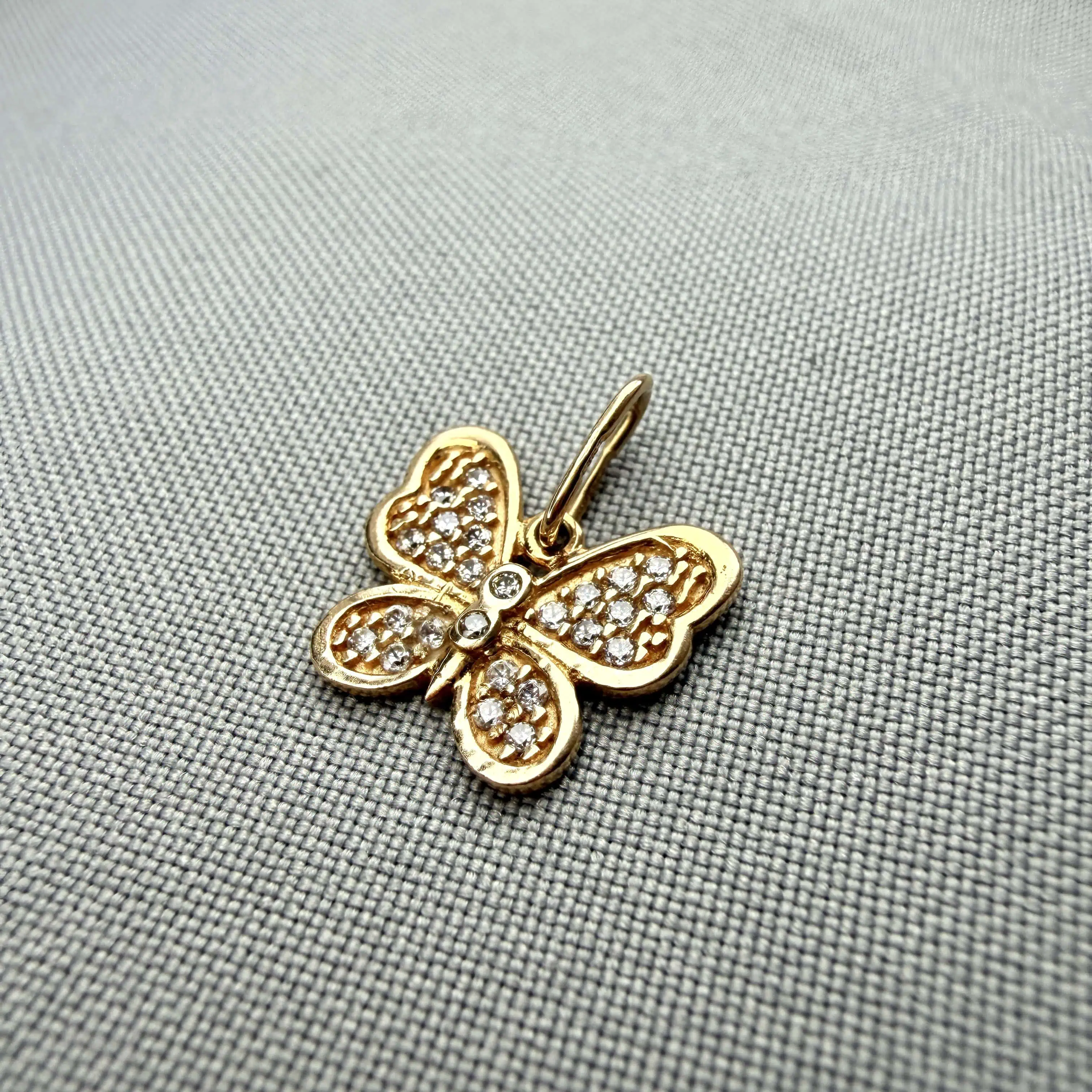 Золотий підвіс "Метелик" фото