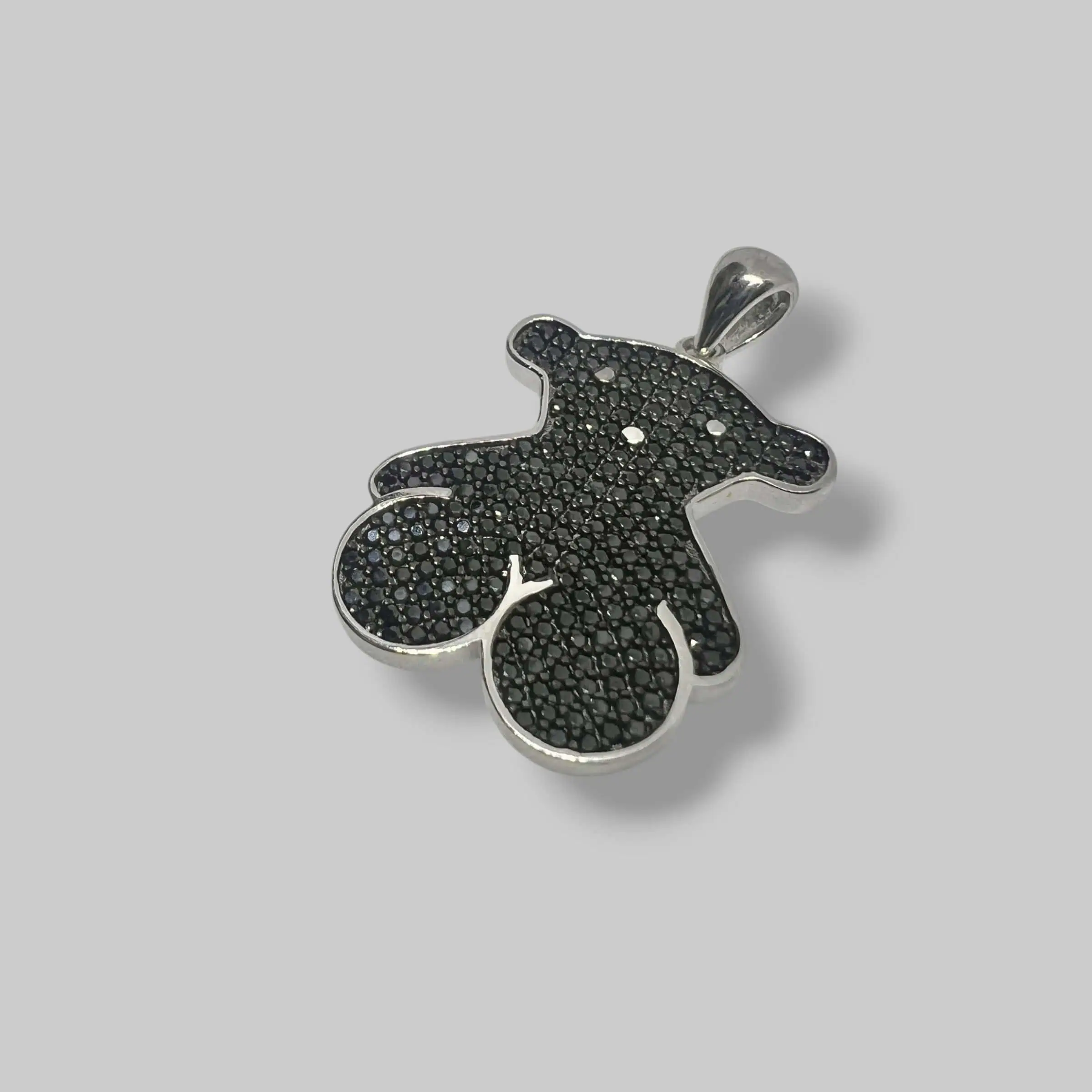 Срібний підвіс "Коштовний ведмедик" фото