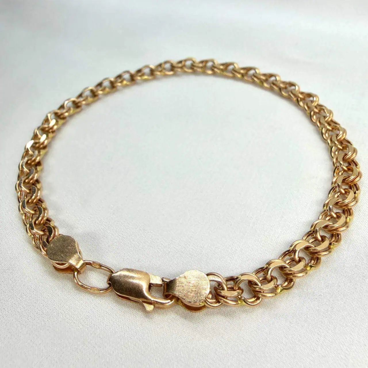 Золотий браслет "Легкий бісмарк" фото