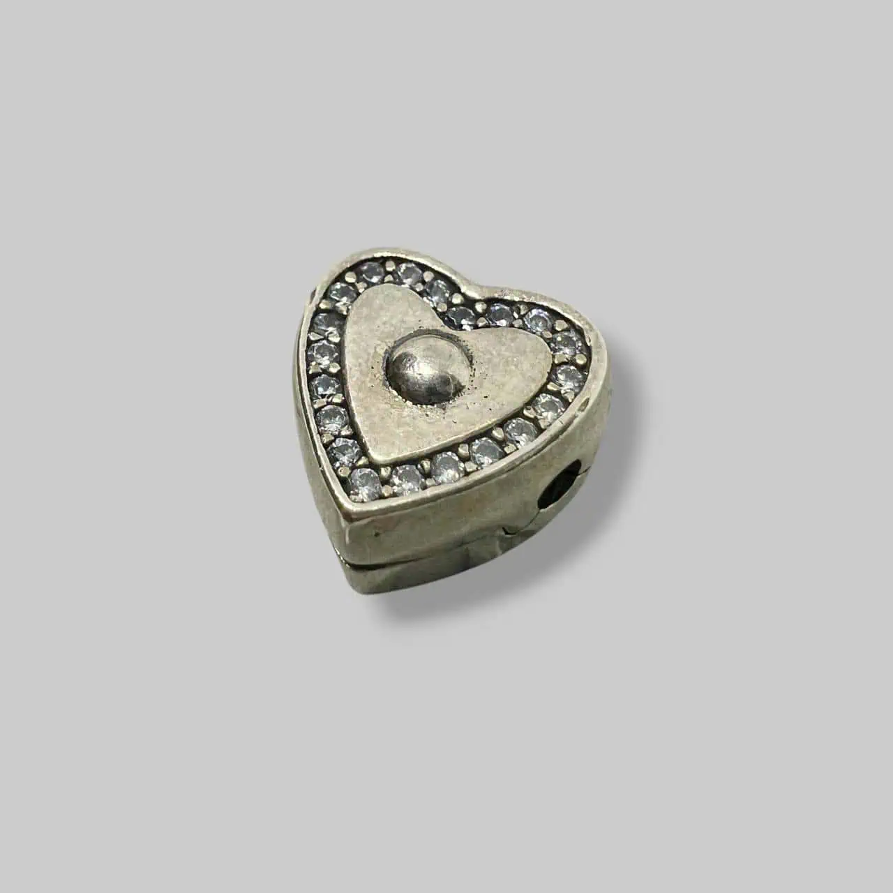 Срібний шарм "Сяюча любов" фото