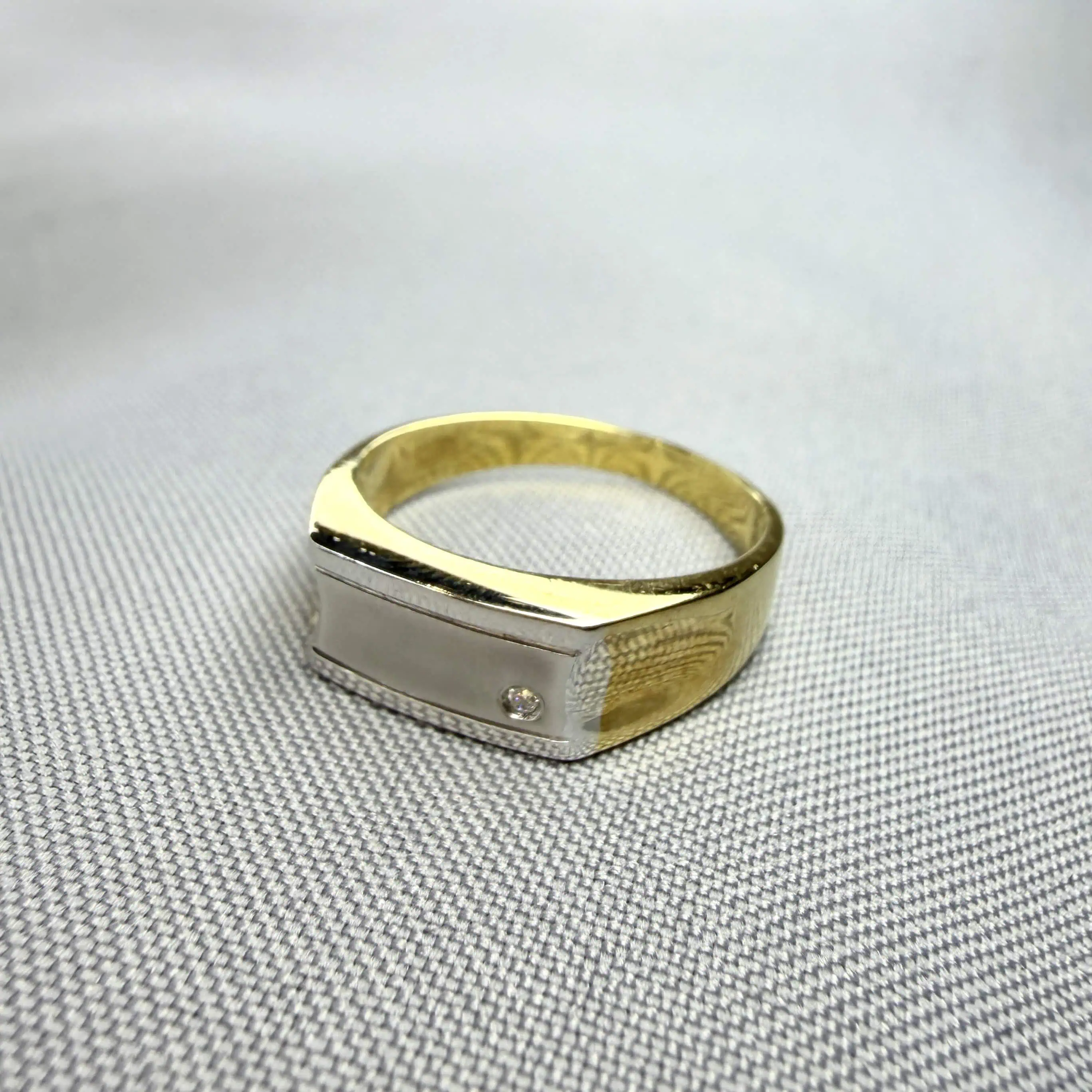 Золота печатка "Дзеркало" фото