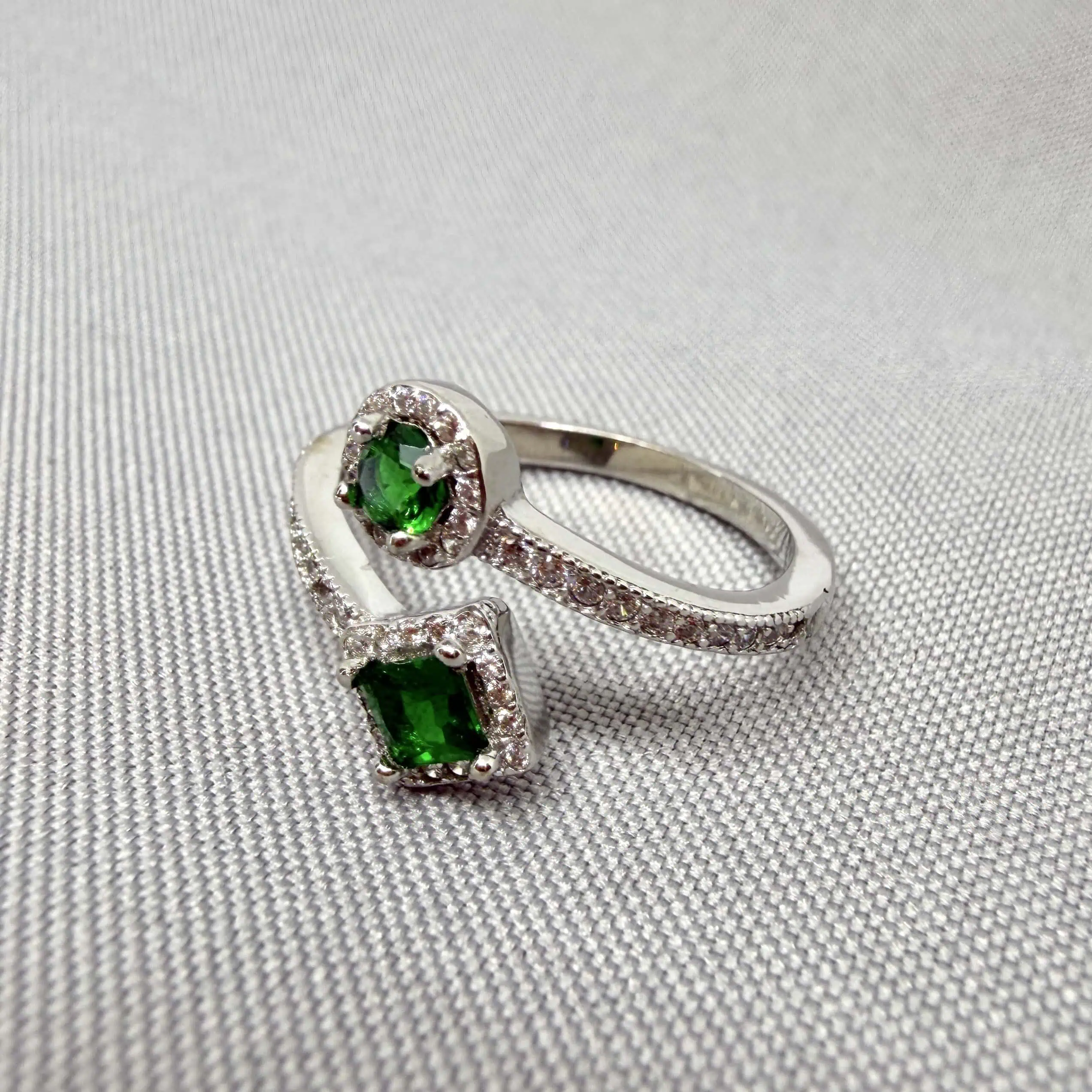 Срібна каблучка "Геометрія" фото