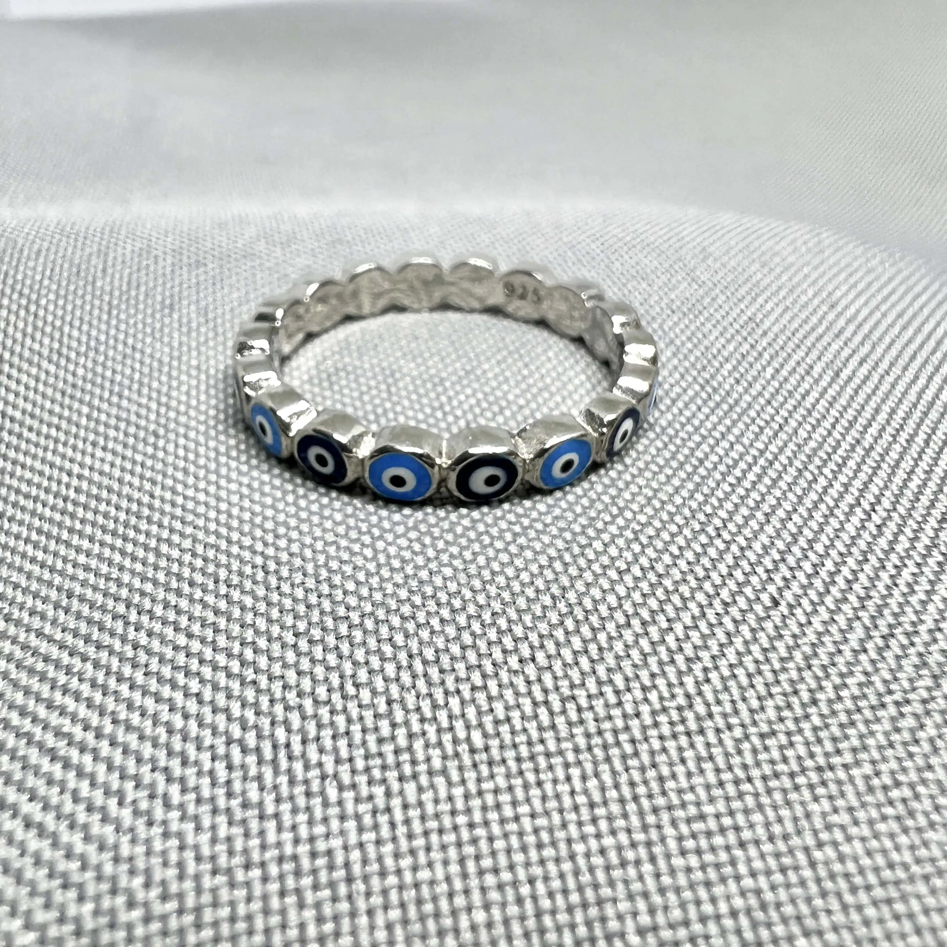 Срібна каблучка "Оберіг Синього ока" фото