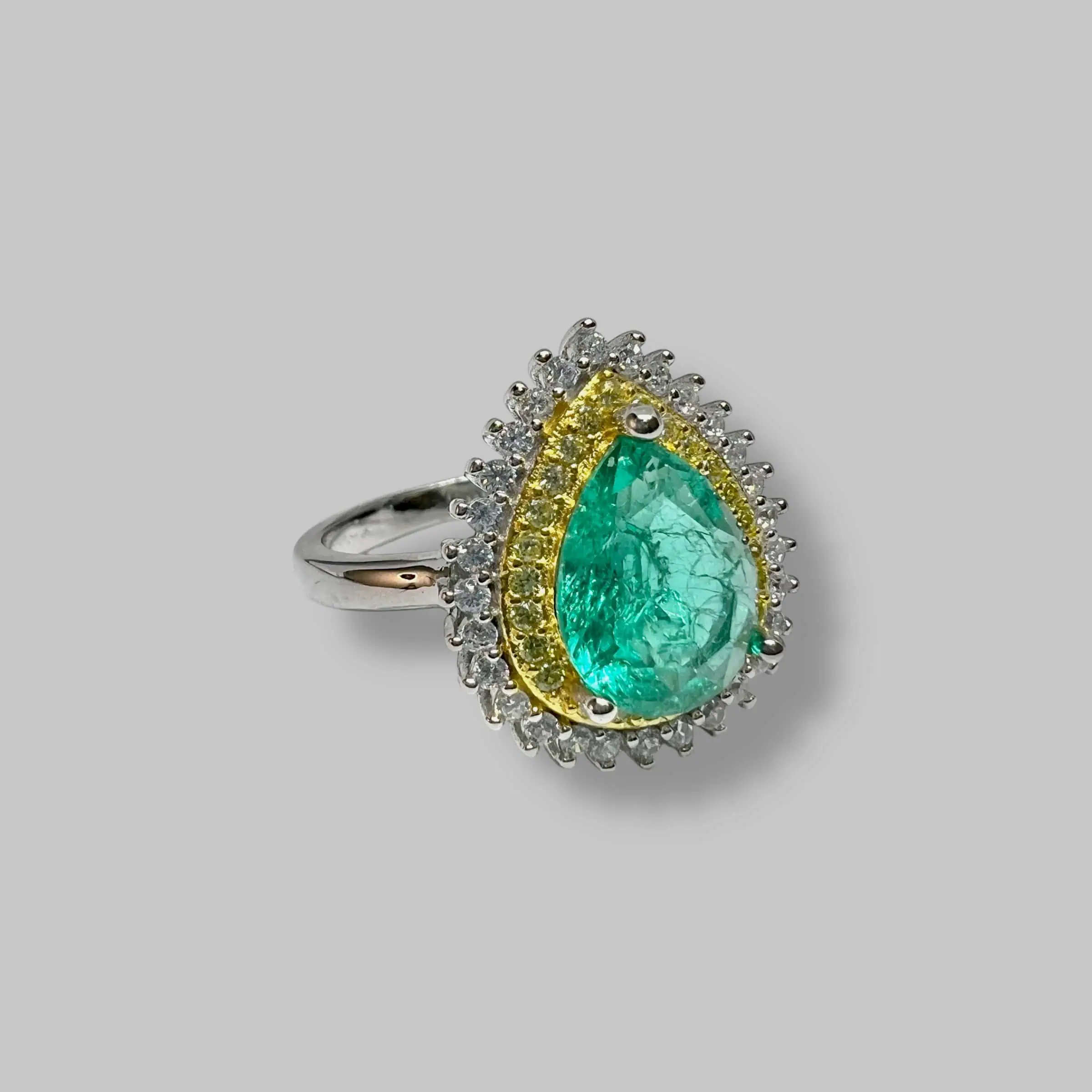 Срібна каблучка "Таємнича лагуна" фото