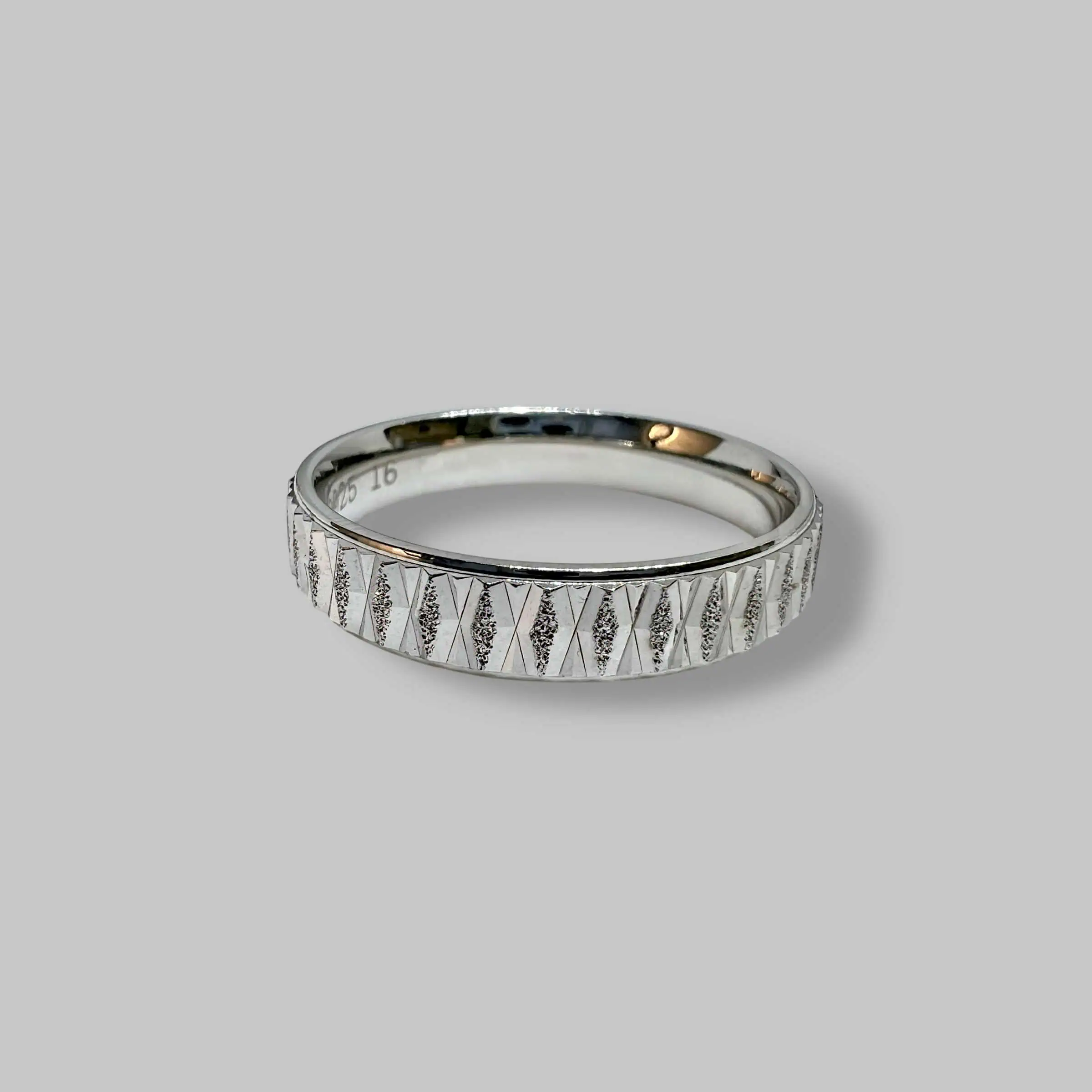 Срібна каблучка "Срібні грані" фото