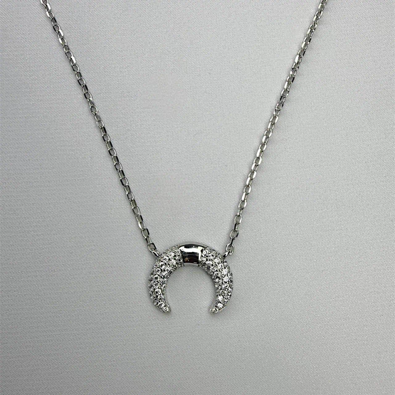 Срібне кольє "Місячна арка" фото