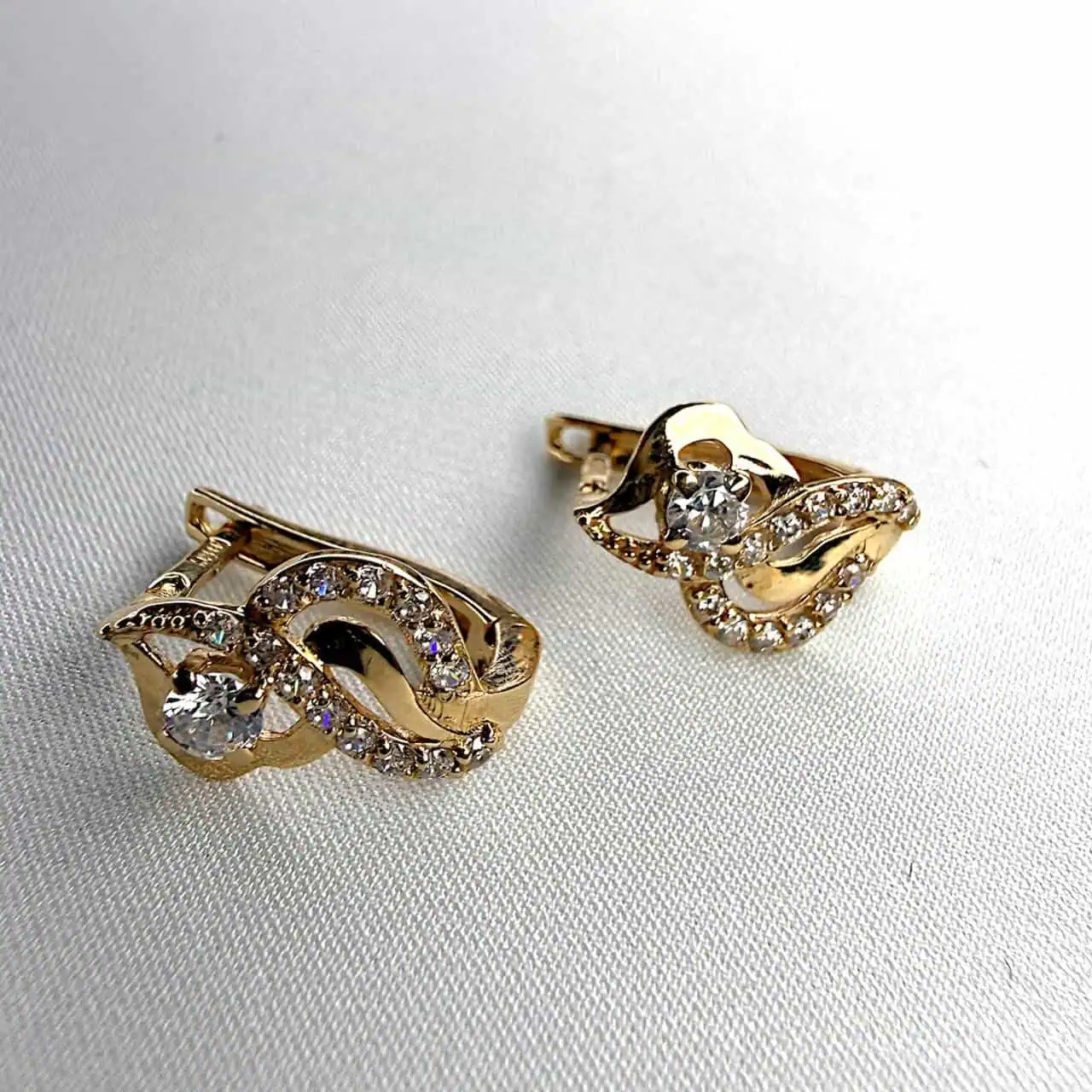 Золоті сережки "Фантазія" фото