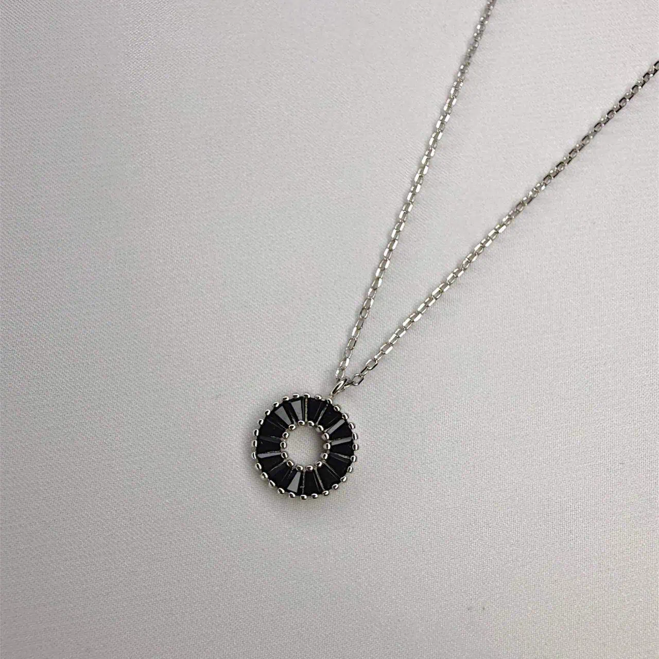 Срібне кольє "Чорний Меридіан фото