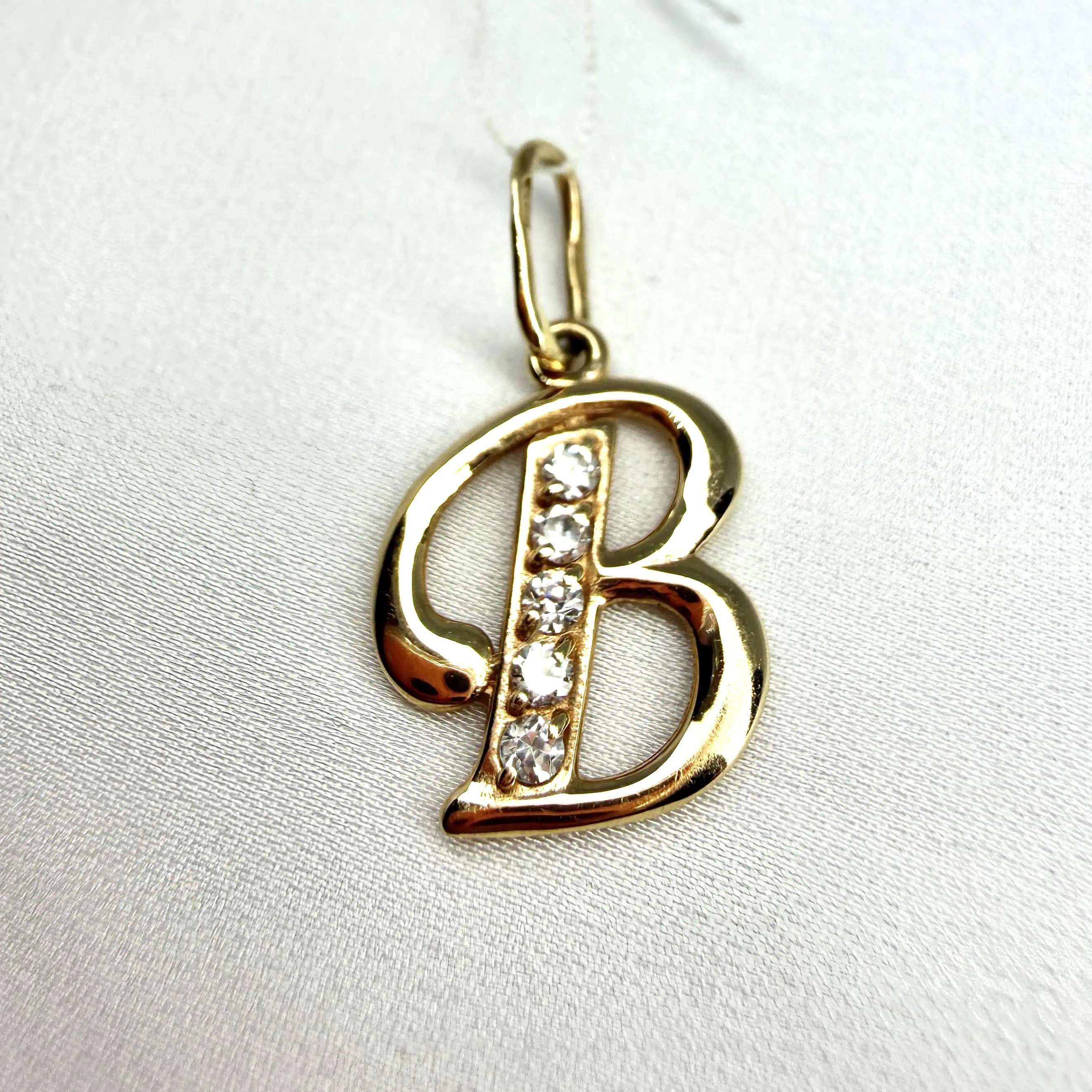 Золотий підвіс "Розкішна "В" фото