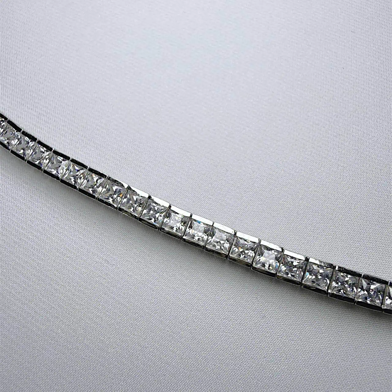 Срібний браслет "Сяючі Квадрати" фото