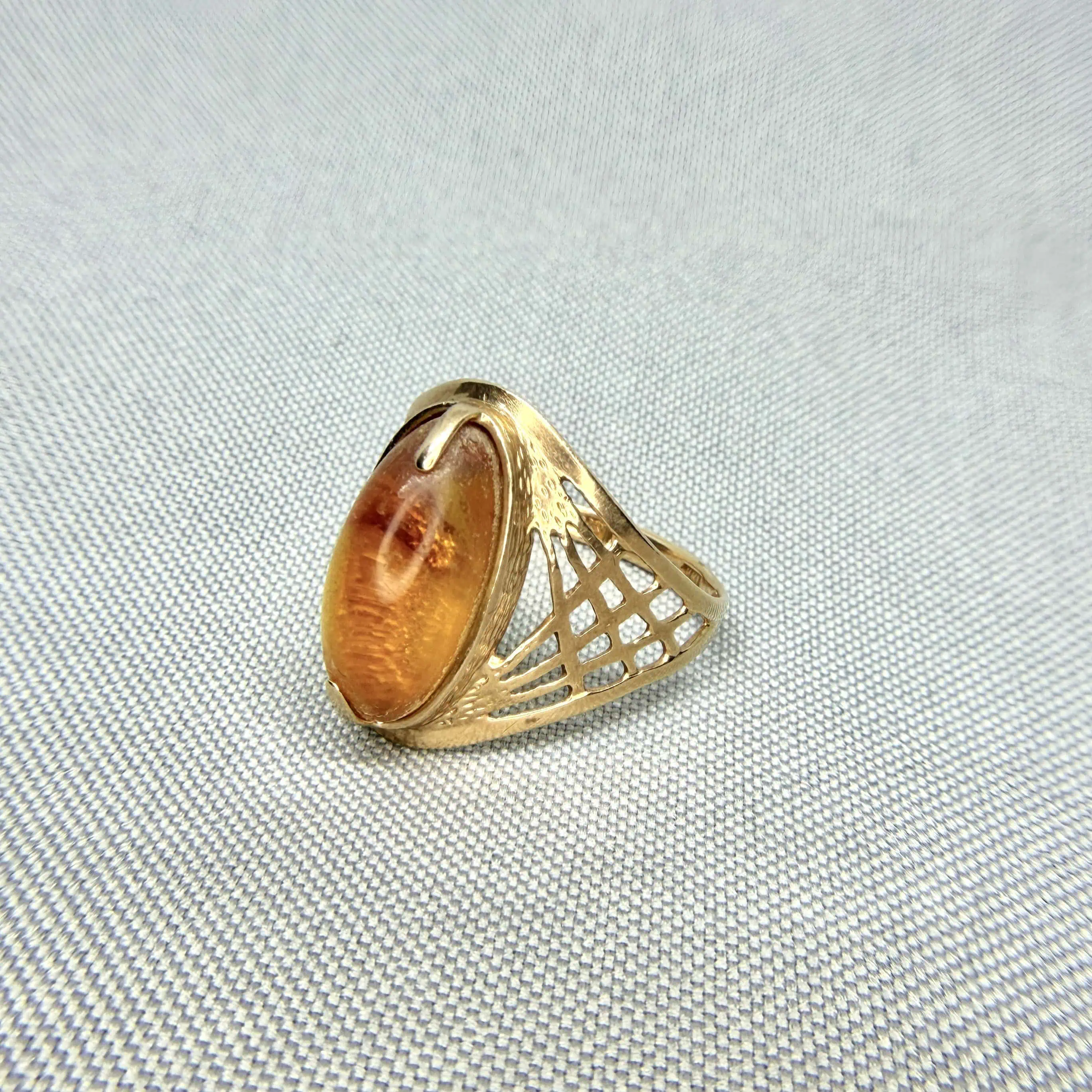 Золока каблучка "Бурштинові Мрії" фото