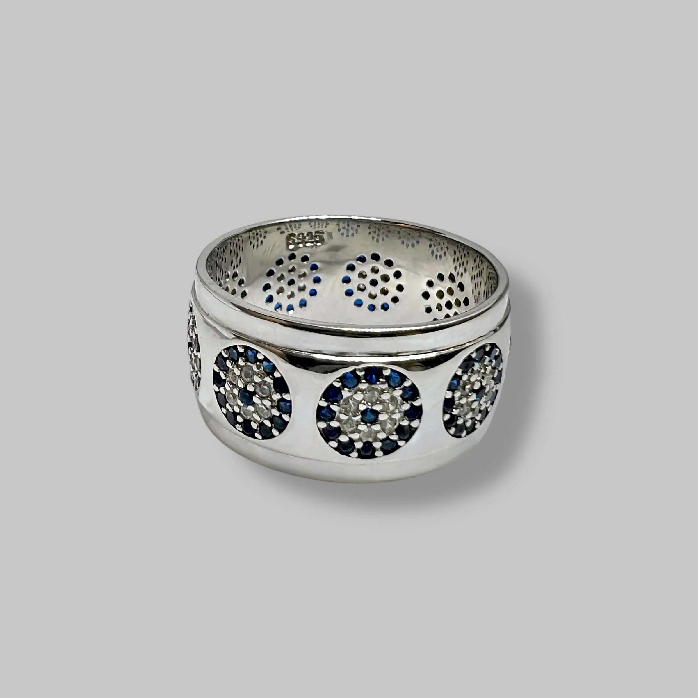 Срібна каблучка "Візантійська ніч" фото