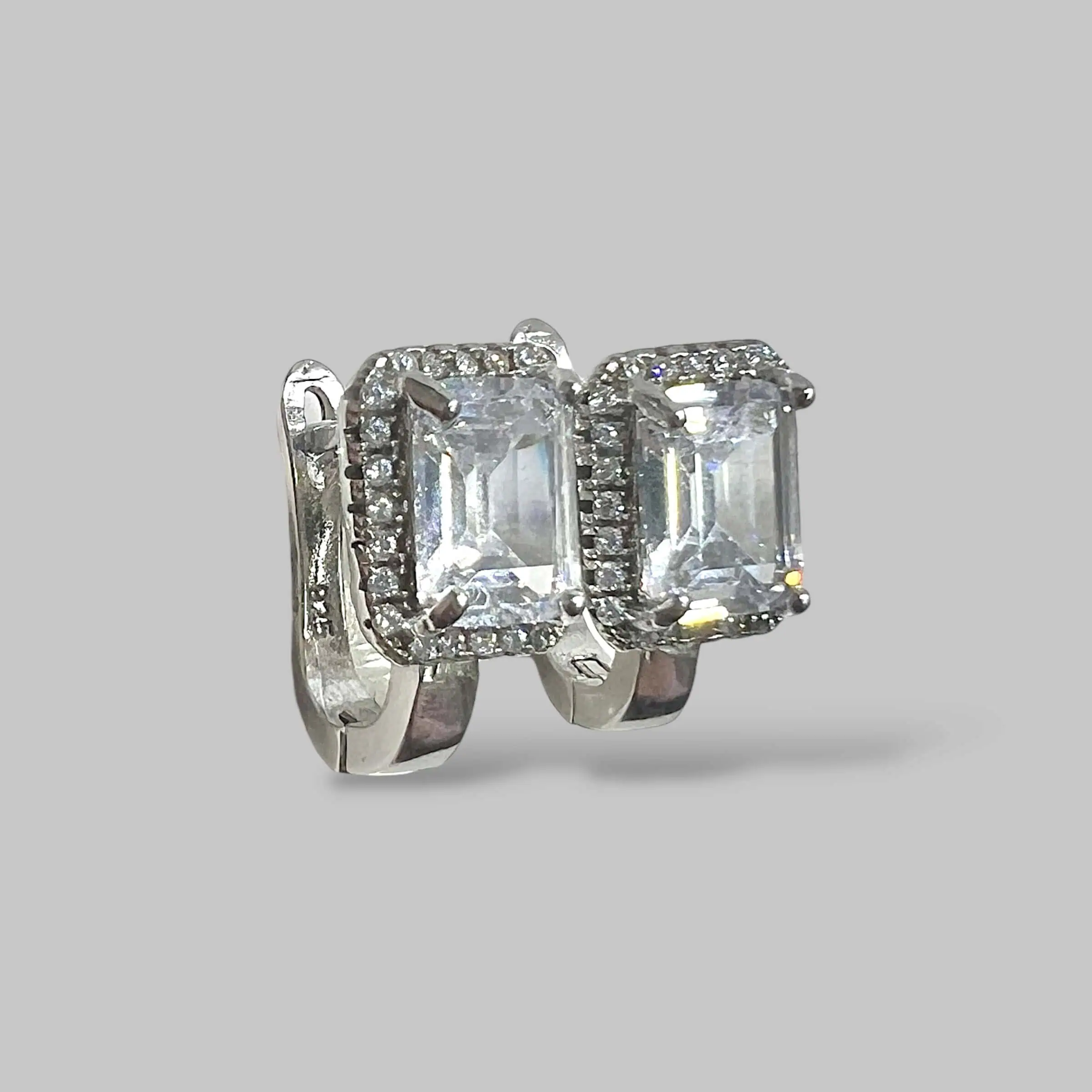 Срібні сережки "Сяйво роси" фото