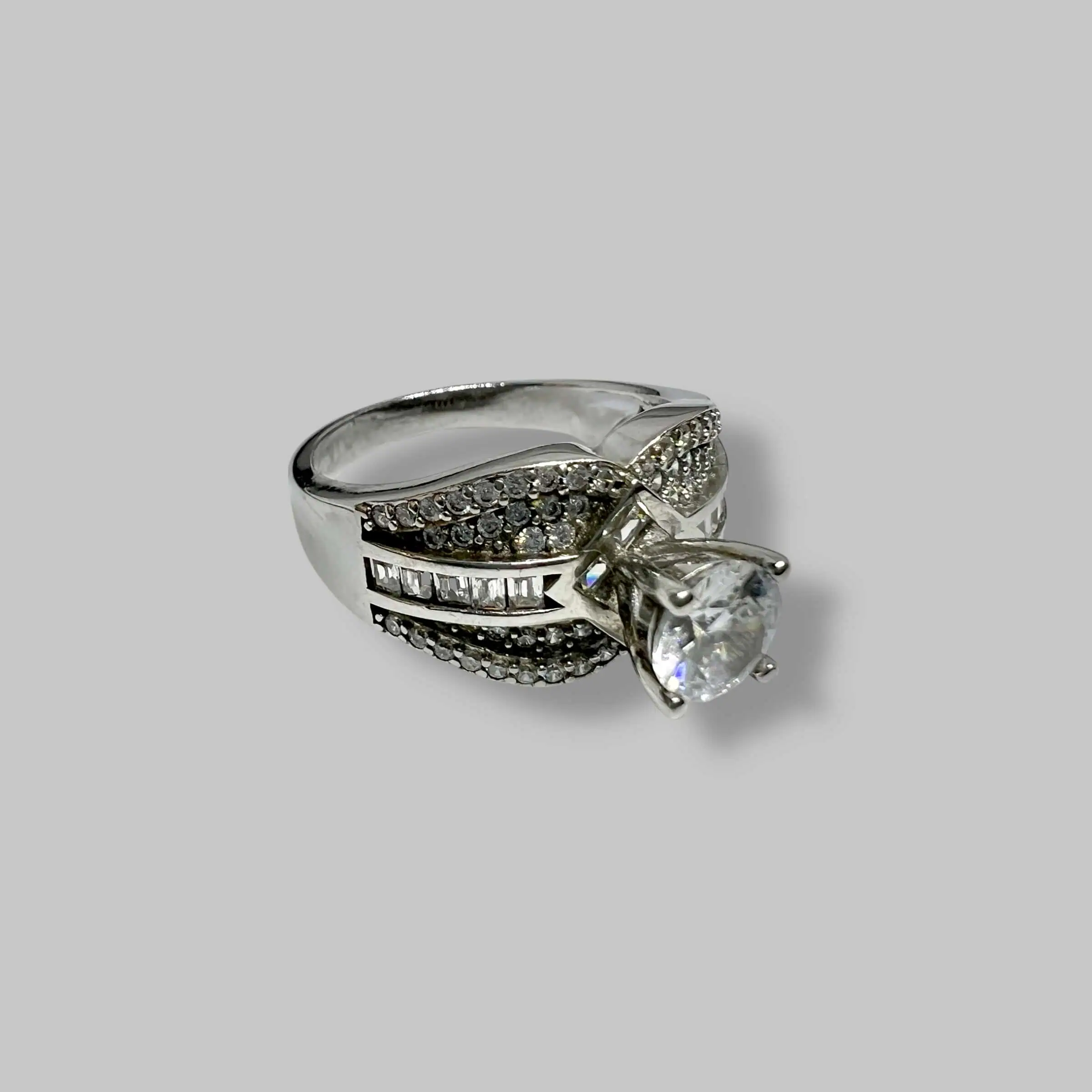 Срібна каблучка "Айсберг" фото