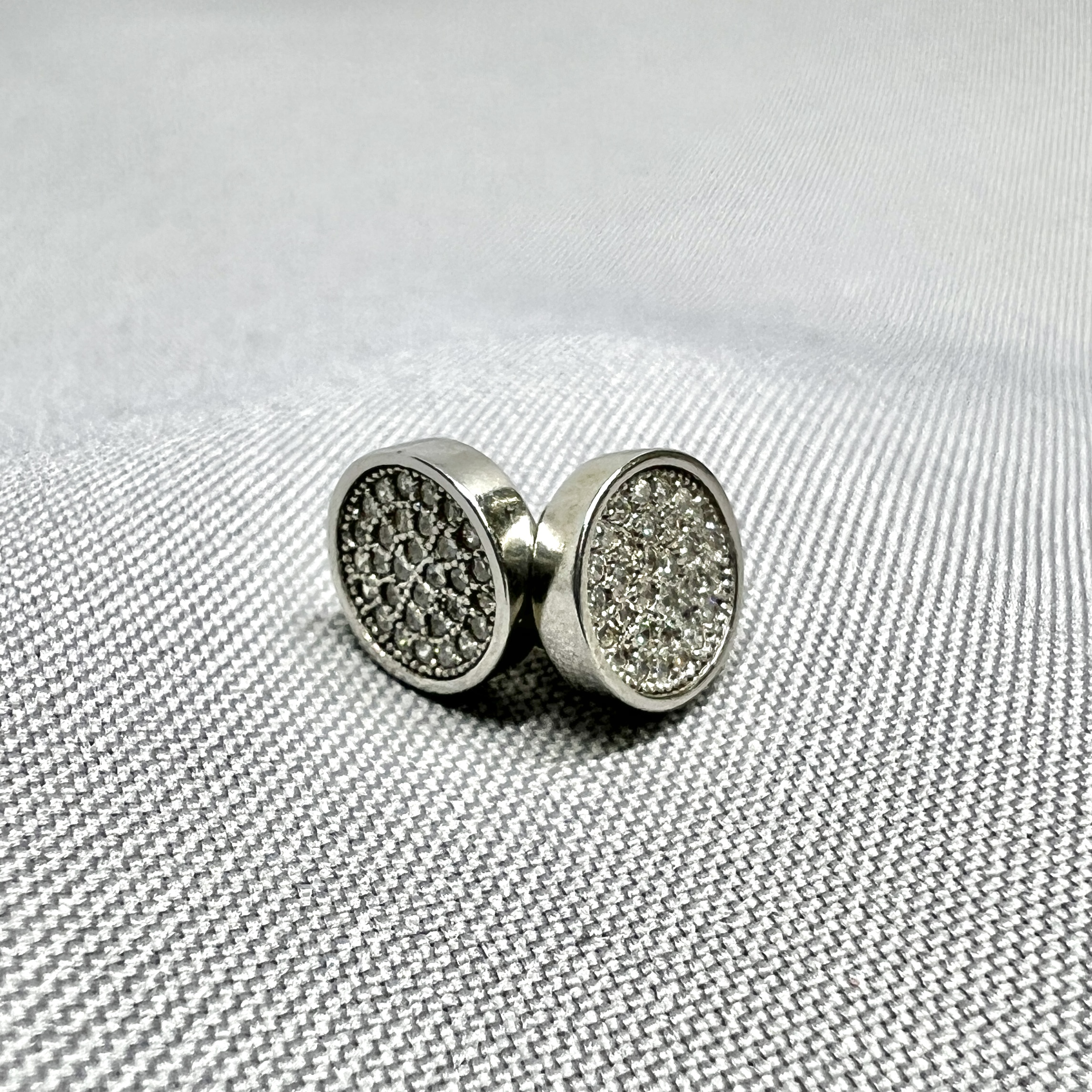 Срібні сережки "Крижана іскристість" фото