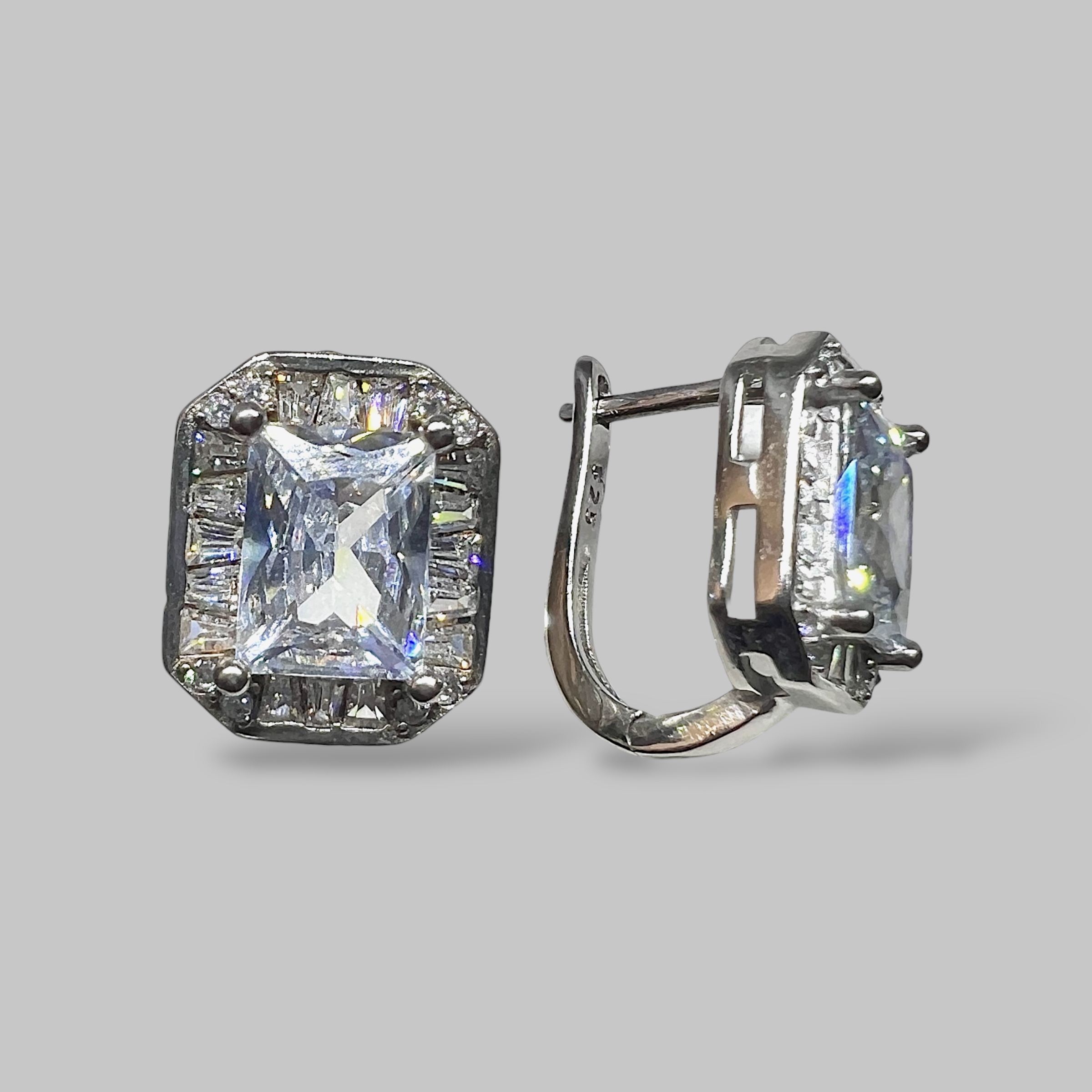 Срібні сережки "Голлівудський шик" фото