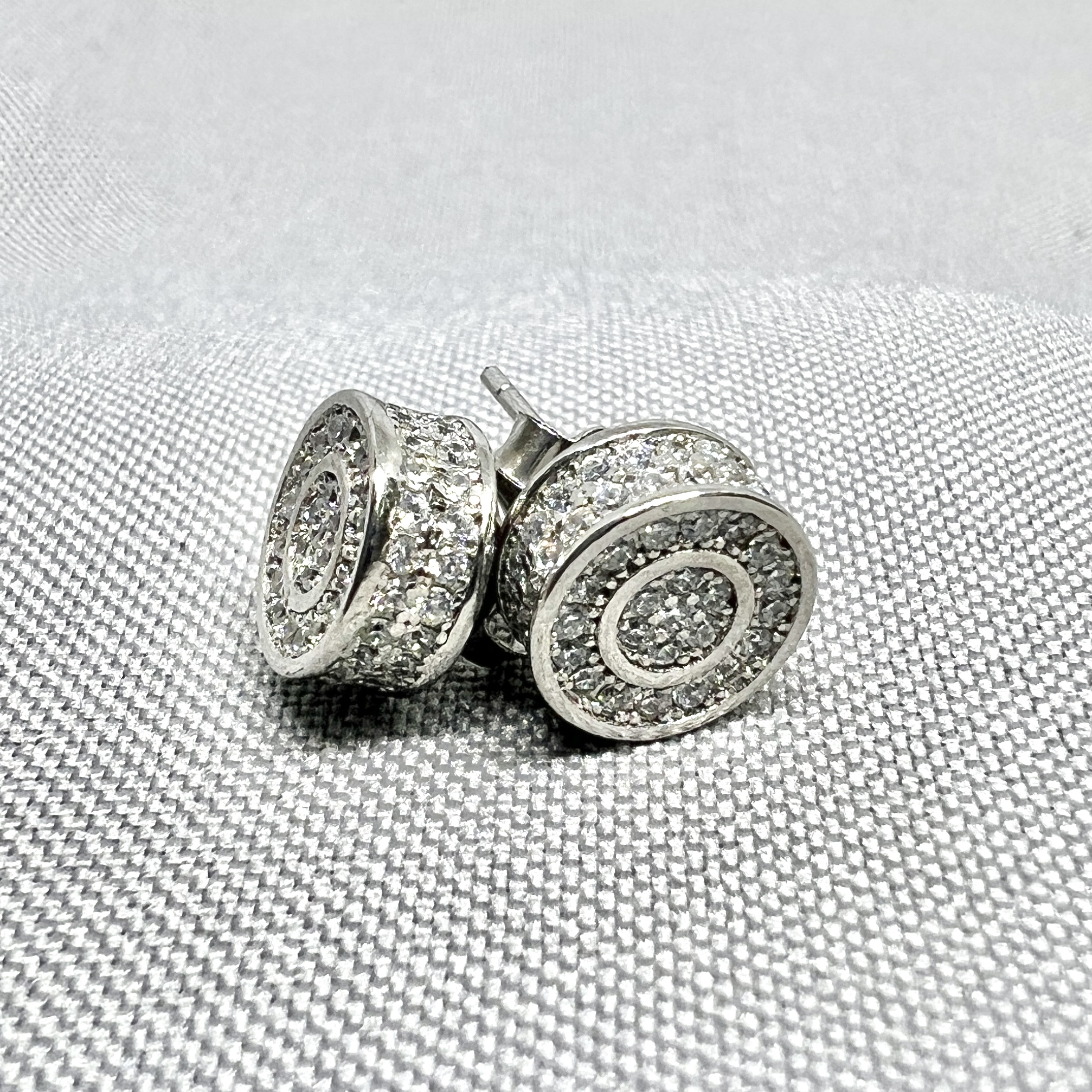 Срібні сережки "Срібні диски" фото