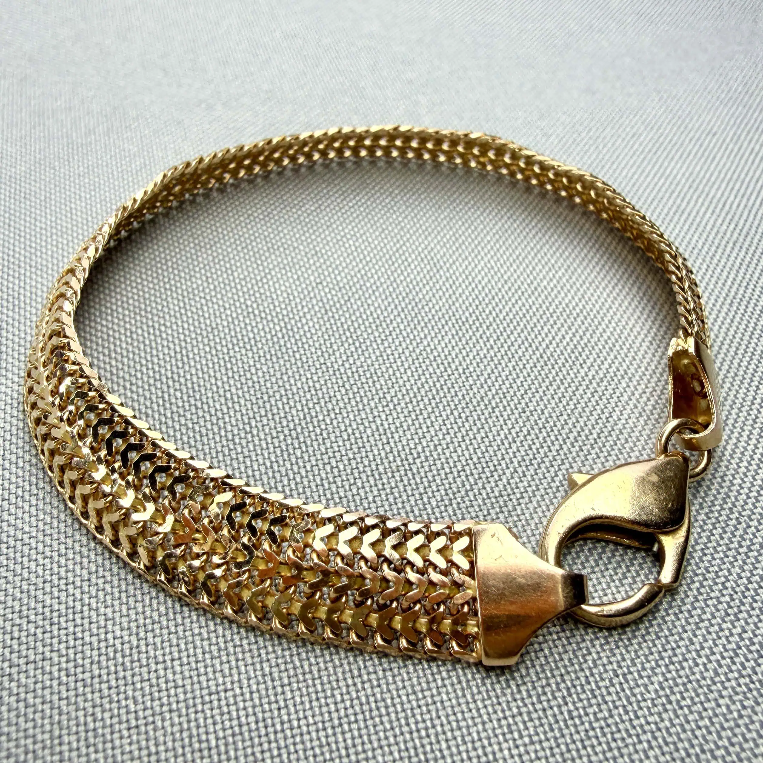 Золотий браслет "Пітон" фото