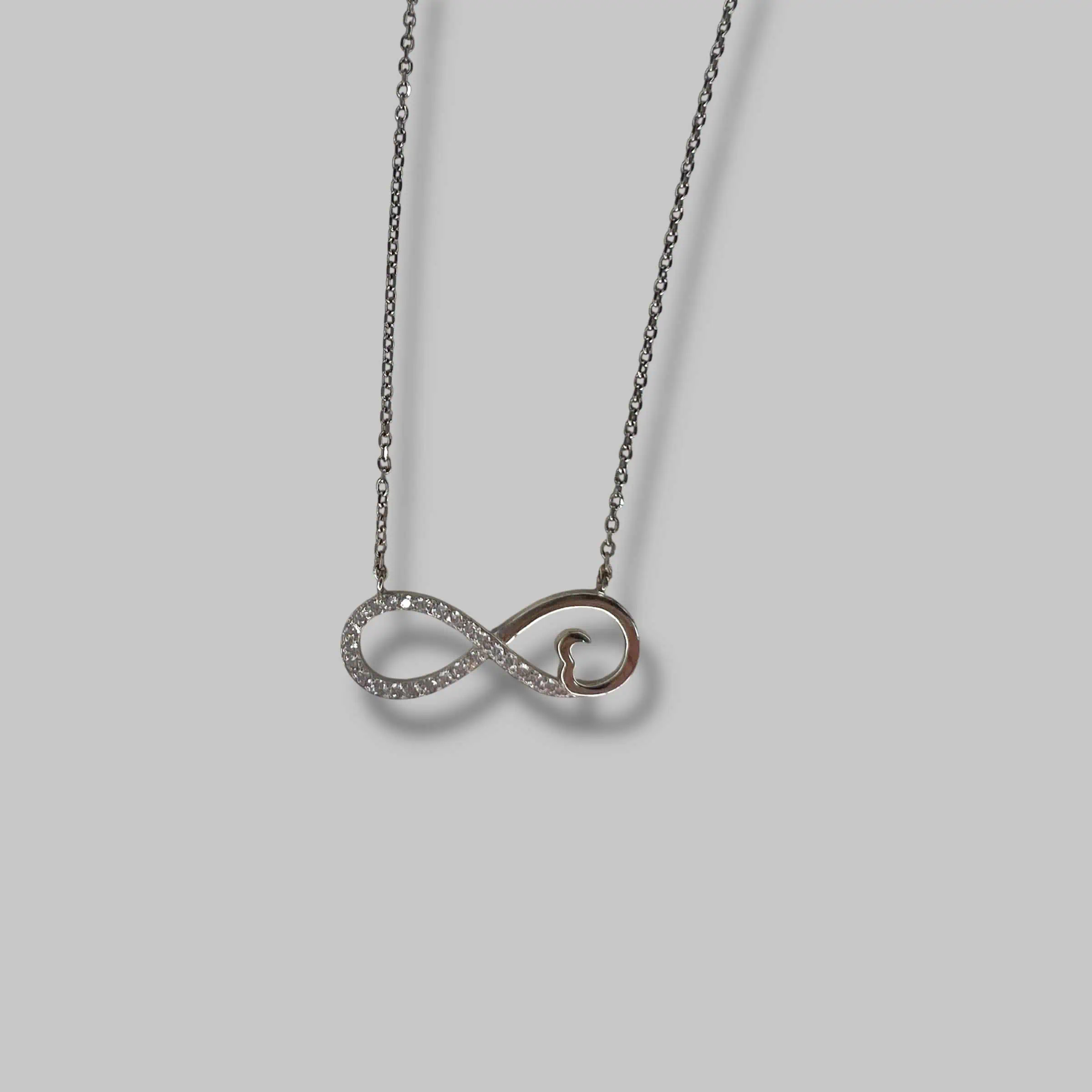 Срібне кольє "Грація ланцюжків" фото