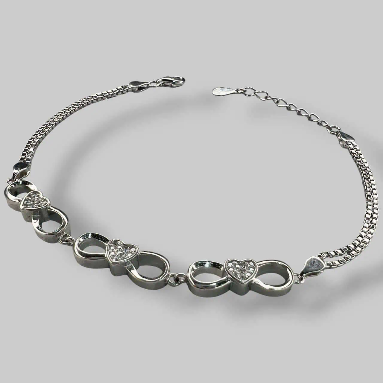 Срібний браслет "Ніжні почуття" фото