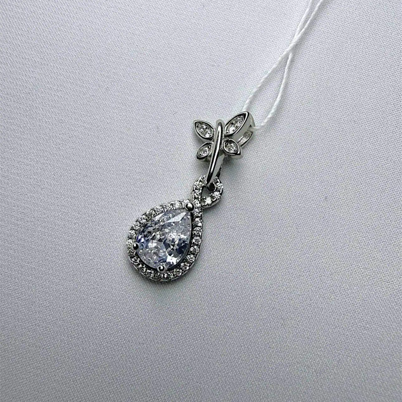 Срібний підвіс "Квітка у Росі" фото