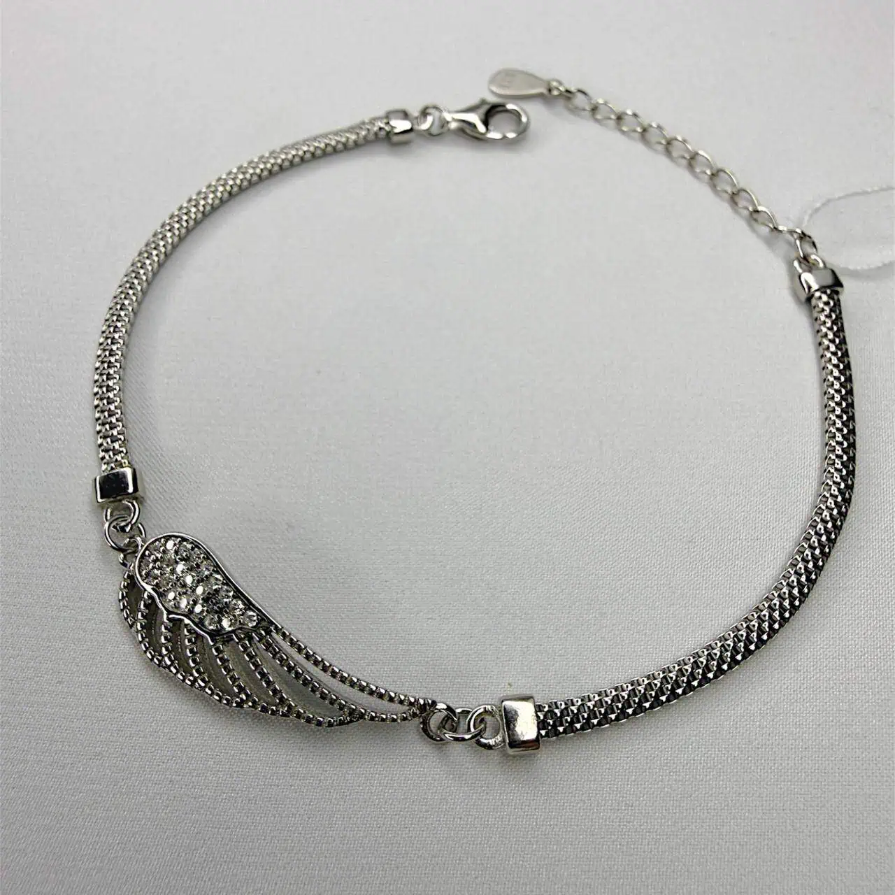 Срібний браслет "Крило" фото