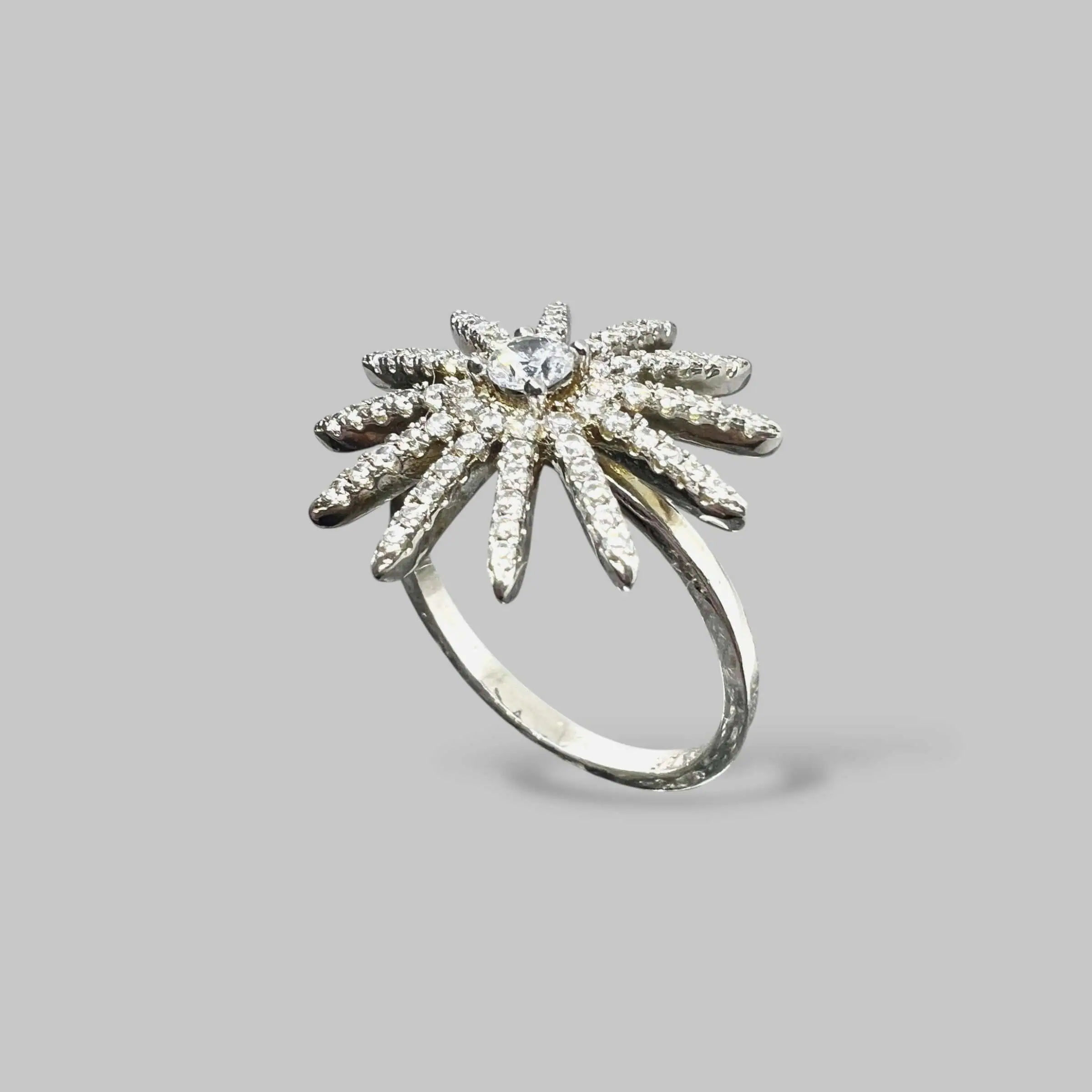 Срібна каблучка "Астра" фото