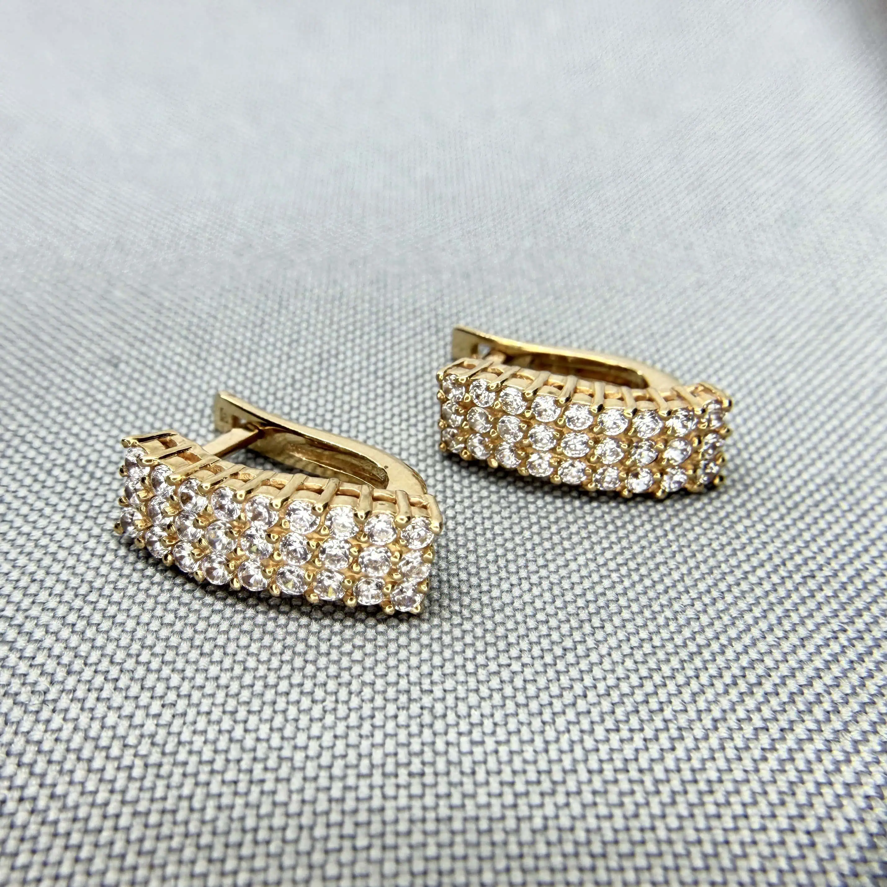 Золоті сережки "Стежка" фото