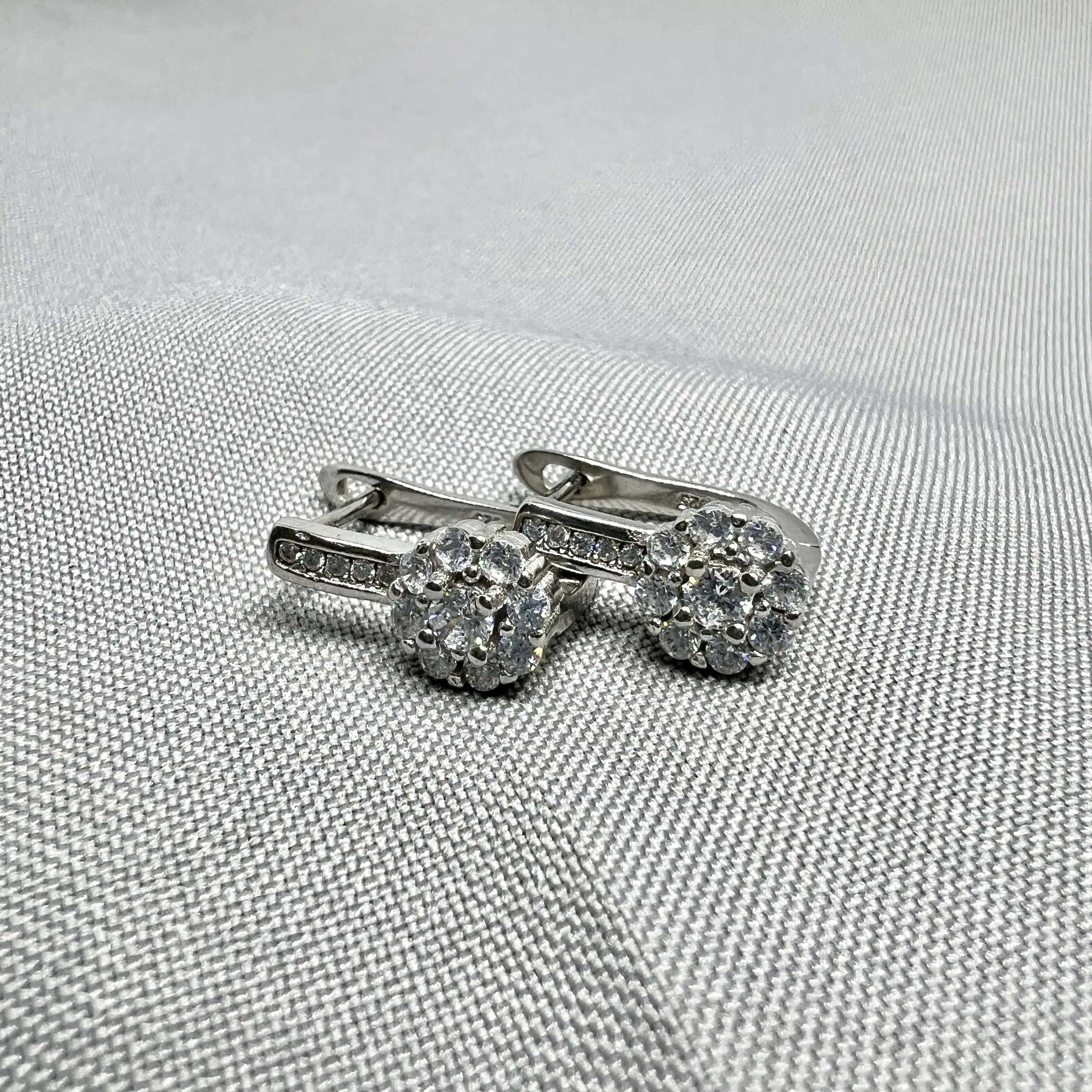 Срібні сережки "Срібні суцвіття" фото