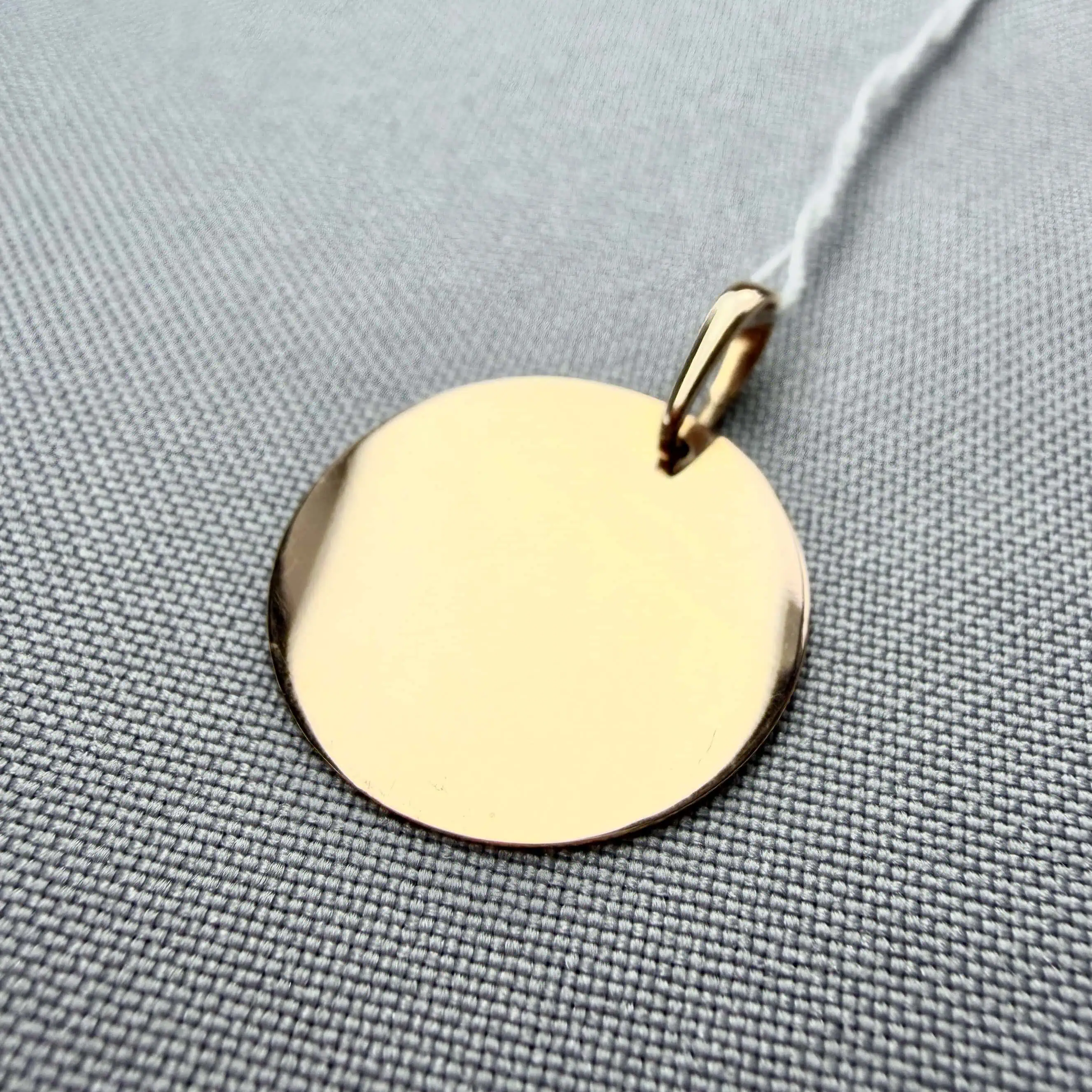 Золотий підвіс "Диск" фото