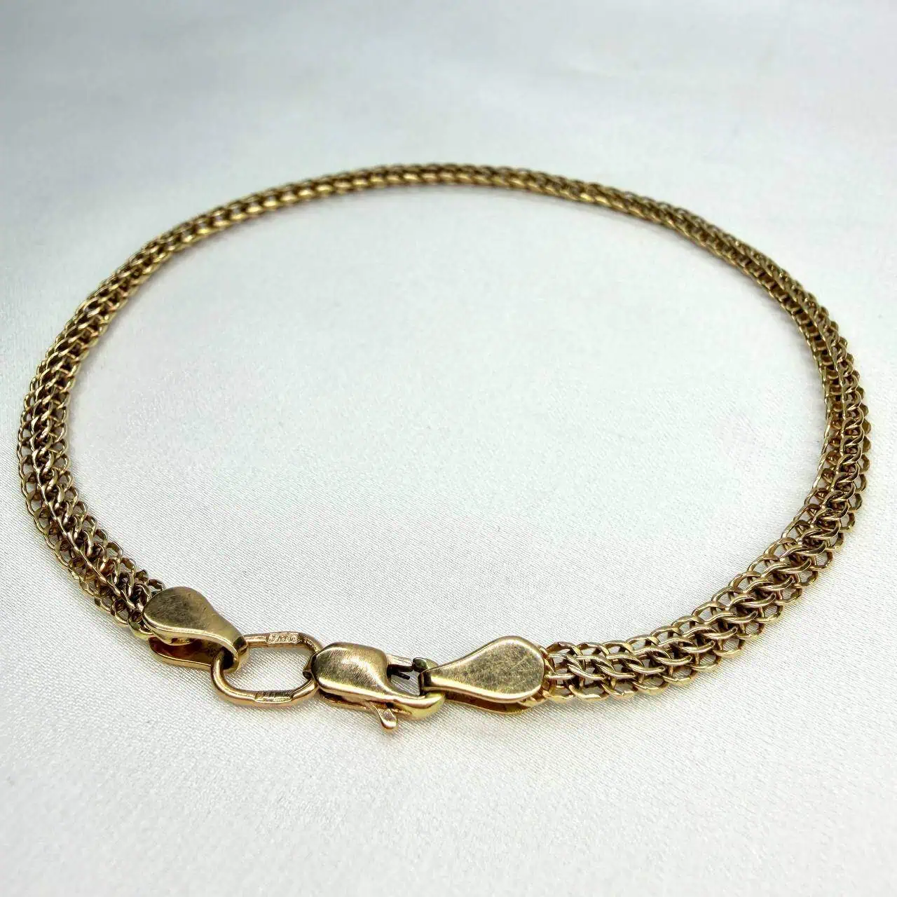 Золотий браслет " Сірий Кардинал" фото