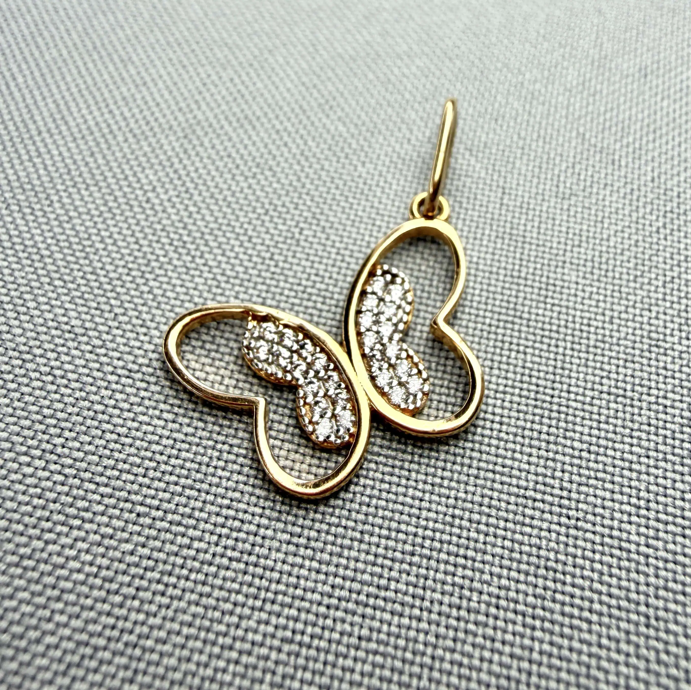 Золотий підвіс "Метелик" фото